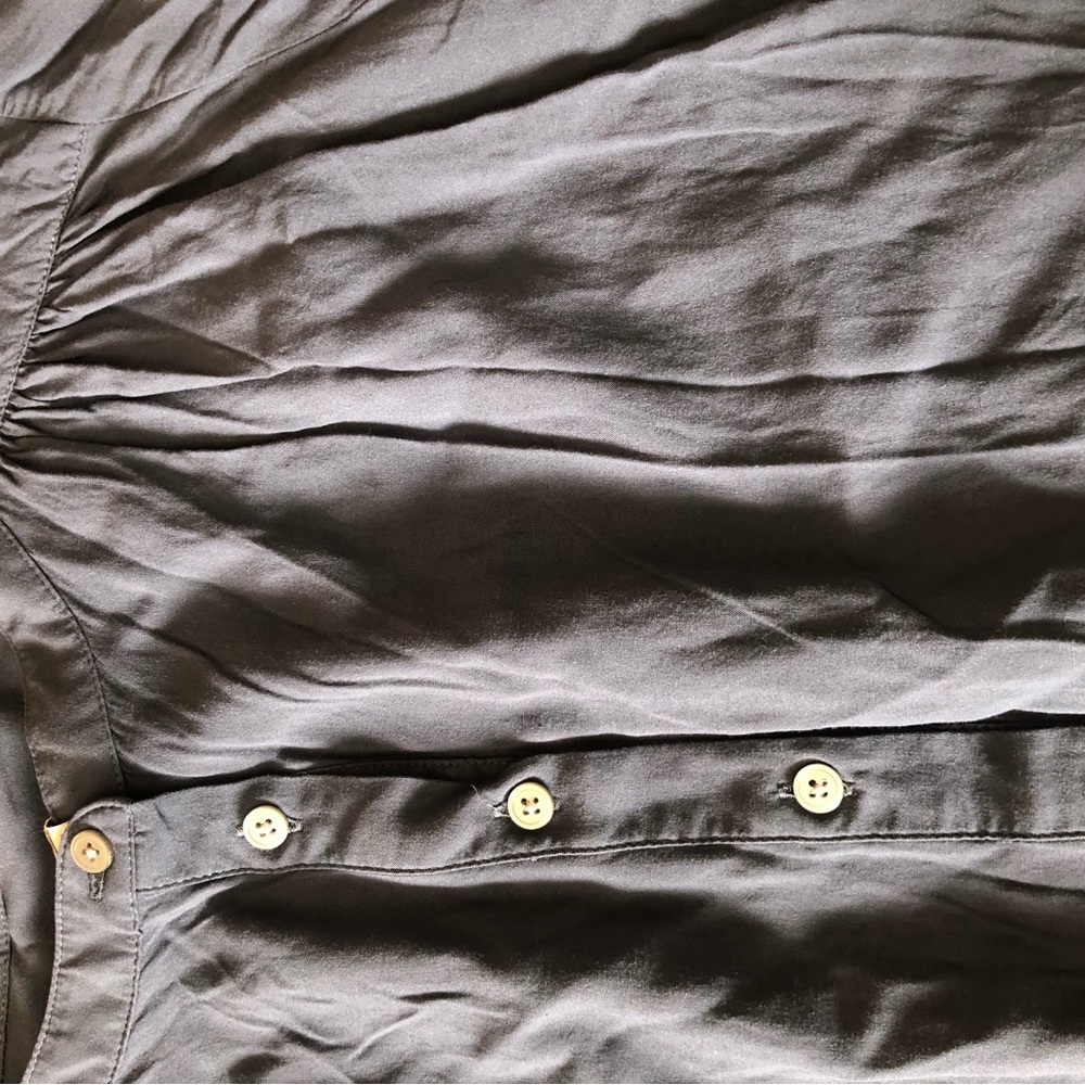 Ann Taylor Loft Partial Button Front Rayon Tunic … - image 2